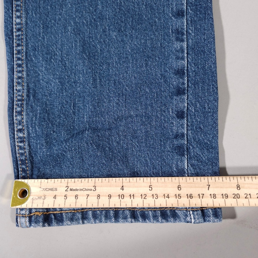Levi's 505 Regular Fit Jeans Mens 32x34‎ Blue Straight Leg Denim Pants - Picture 7 of 8